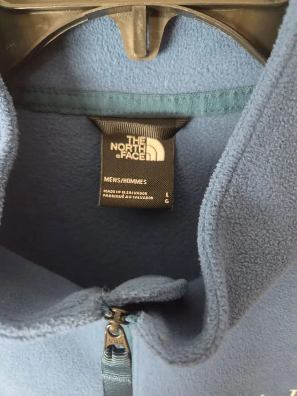 The North Face Mens Blue 1/4 Zip Fleece Pullover Normcore Dad Core Granola Outdo